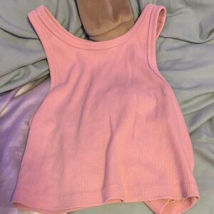 Wild Fable Light Pink Ribbed Tank Top